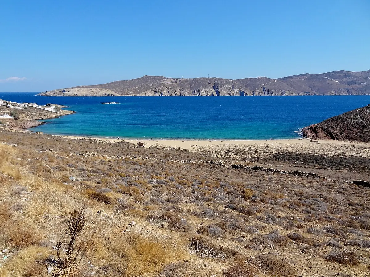 Agios Sostis Beach, Mykonos - quiet northern mykonos cove away from the clubs
