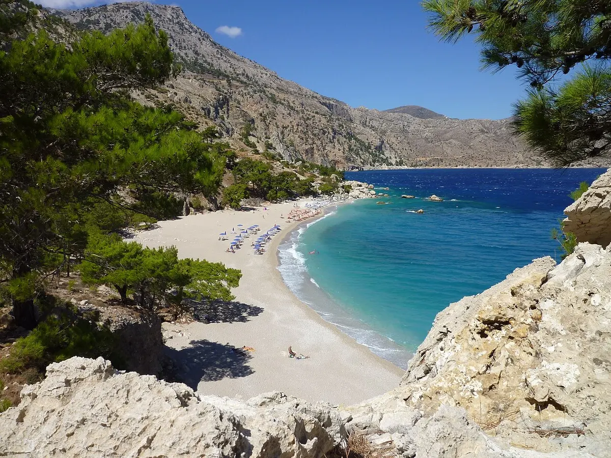 Apella Beach, Apella, Karpathos - remote pebble cove in north karpathos