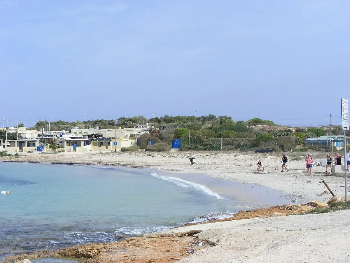 Armier Bay, Malta, Armier, Mellieha, Malta - sandy bay facing comino in the north of malta