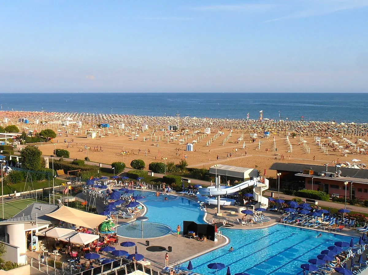 Bibione Beach, Bibione, Veneto - wide adriatic beach at the lignano border