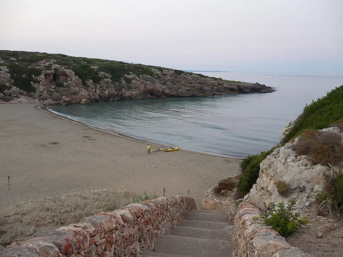 Calamosche Beach, Vendicari, Noto, Sicily - small sandy cove inside vendicari reserve