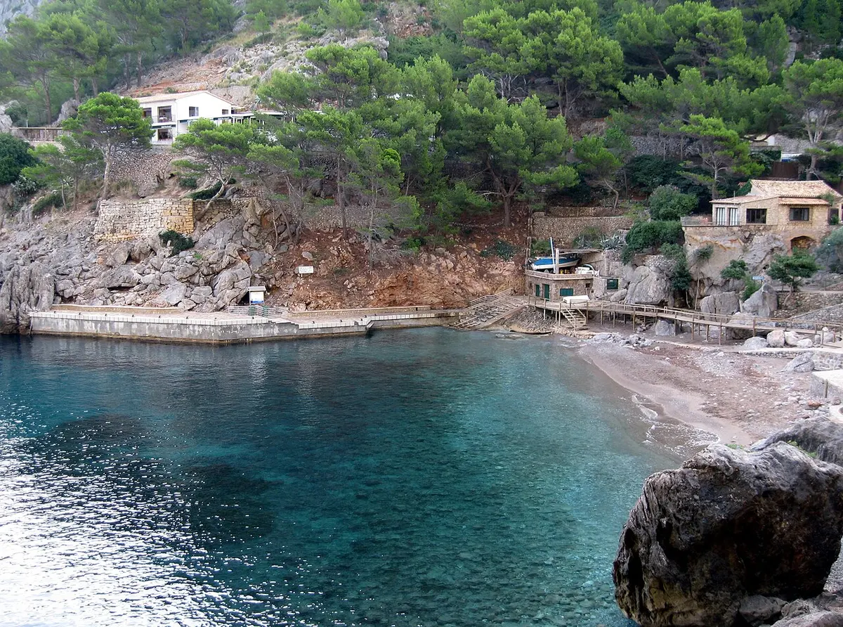 Sa Calobra, Escorca, Serra de Tramuntana, Mallorca - pebble cove at the foot of a famous mountain road
