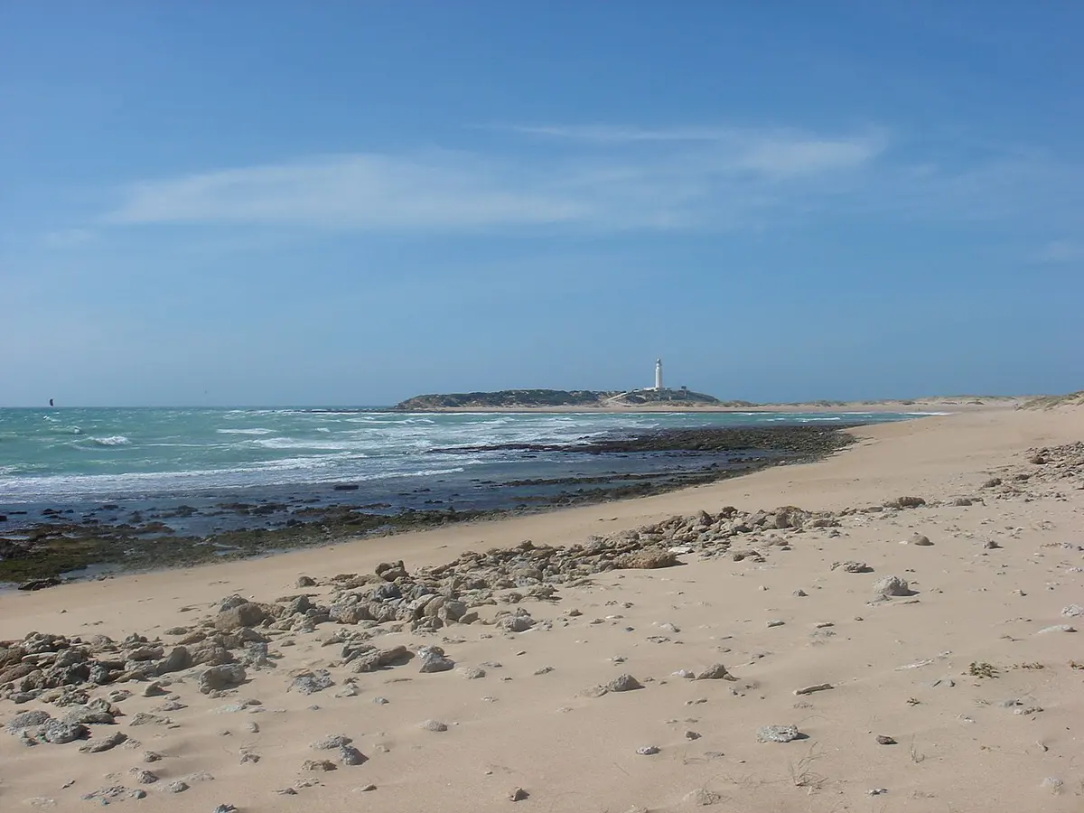 Playa de Trafalgar, Los Canos de Meca, Cadiz - wild atlantic beach beside the trafalgar lighthouse