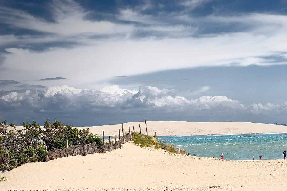 Cap Ferret Ocean Beach, Lege-Cap-Ferret, Gironde - wild atlantic dunes at the tip of the arcachon bay