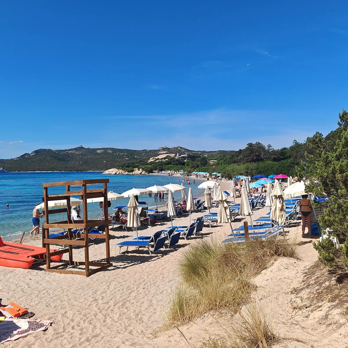 Spiaggia di Capriccioli, Capriccioli, Costa Smeralda, Sardinia - light sand and granite rocks on the costa smeralda