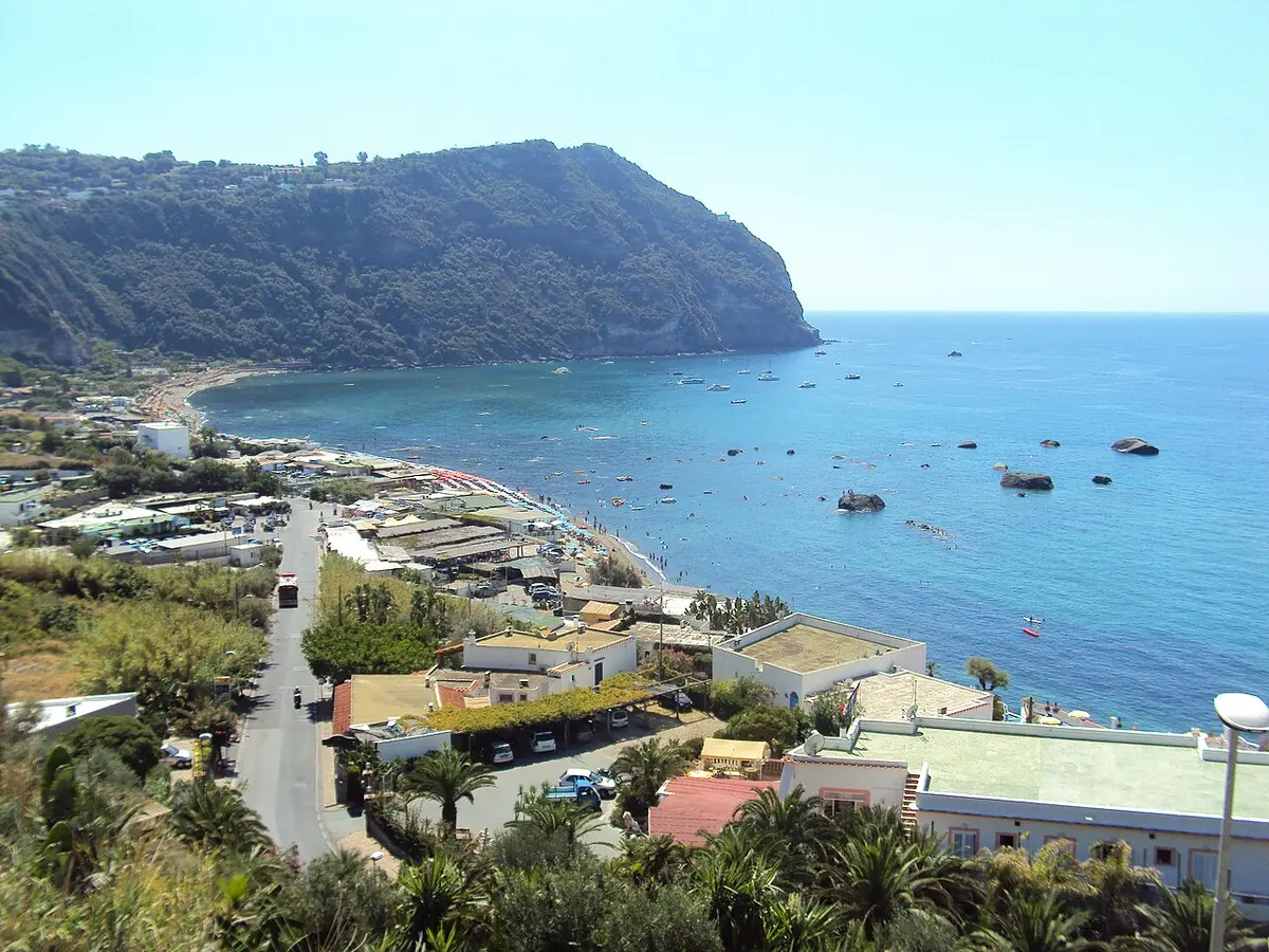 Citara Beach, Ischia, Citara, Forio, Ischia - long dark-sand beach with thermal baths and sunsets