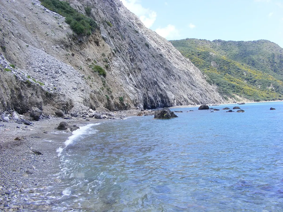 Dafni Beach, Zakynthos, Dafni, Vasilikos, Zakynthos - quiet sandy bay on the vasilikos peninsula