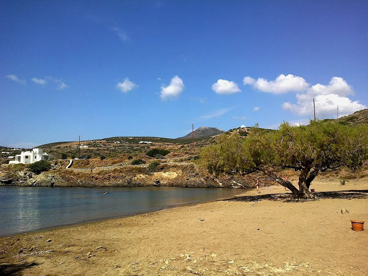 Fasolou Beach, Sifnos, Fasolou, Faros, Sifnos - sandy bay near the fishing hamlet of faros on sifnos
