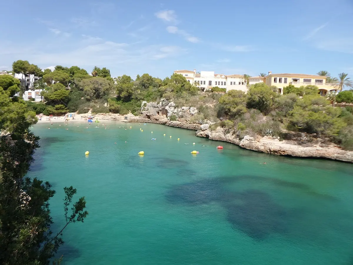 Cala Ferrera, Mallorca, Cala Ferrera, Felanitx, Mallorca - small sandy cove with clear water on the east coast of mallorca