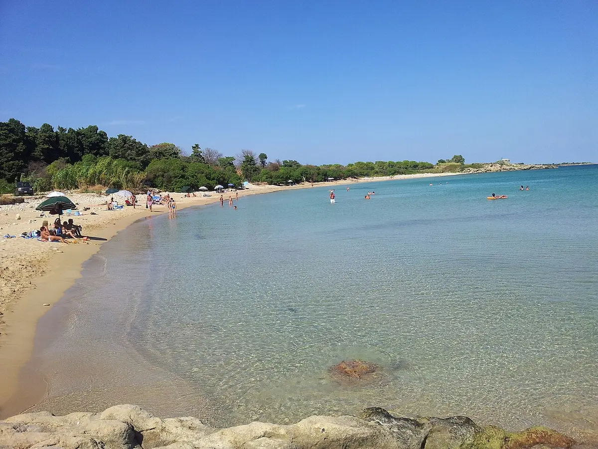 Spiaggia di Fontane Bianche, Fontane Bianche, Siracusa, Sicily - soft white sand and clear water near syracuse