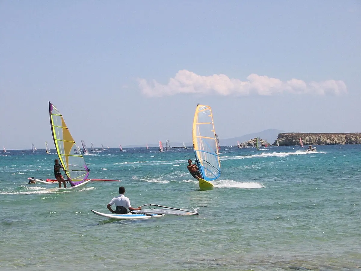 Golden Beach Paros, Paros - long sandy beach on the east coast of paros