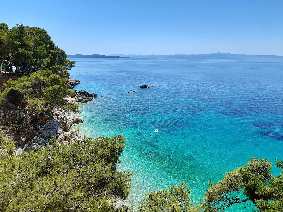 Jagodna Beach, Hvar, Dalmatia - quiet pine-shaded cove near hvar town