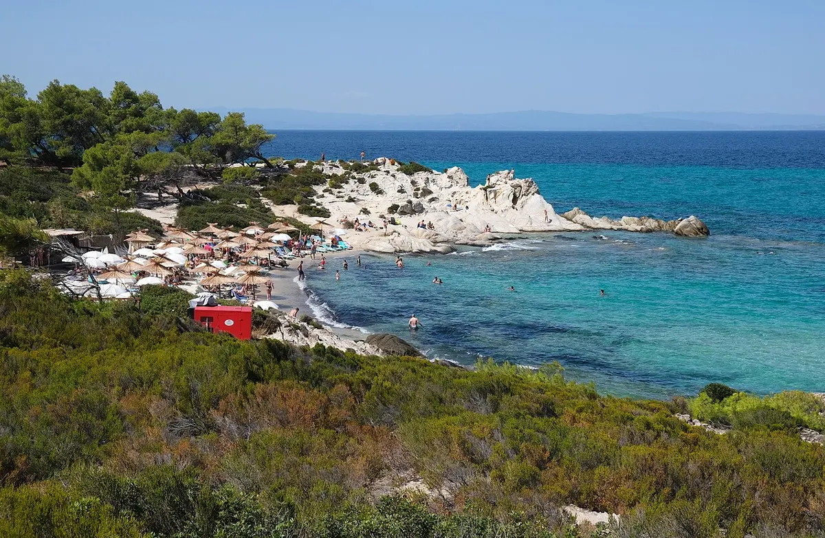Kavourotrypes Beach, Sithonia, Halkidiki - turquoise rock-pool coves on sithonia