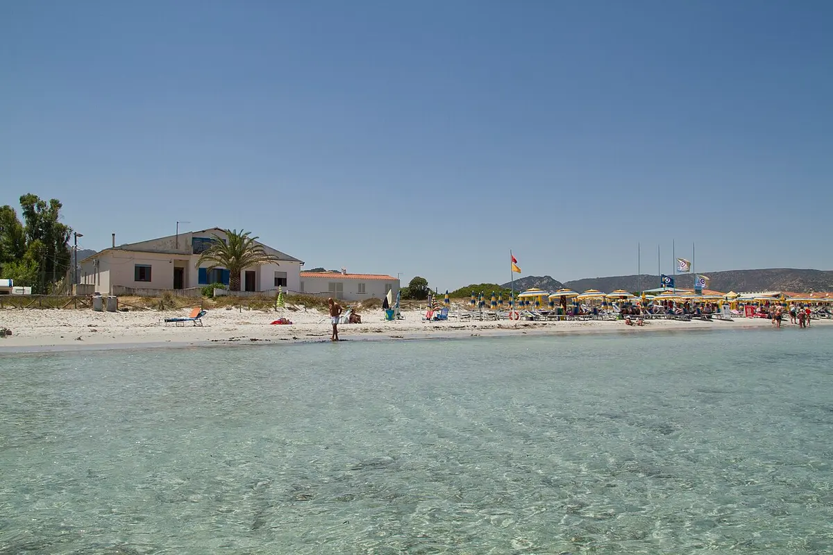 La Cinta Beach, San Teodoro, Sardinia - long white-sand beach by a lagoon