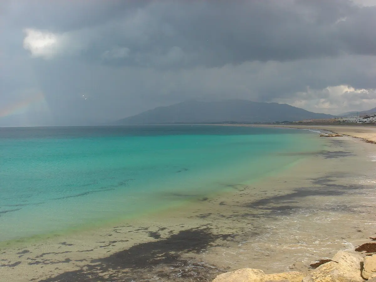 Playa de Los Lances, Tarifa, Cadiz, Andalusia - wide windy beach for kitesurfing