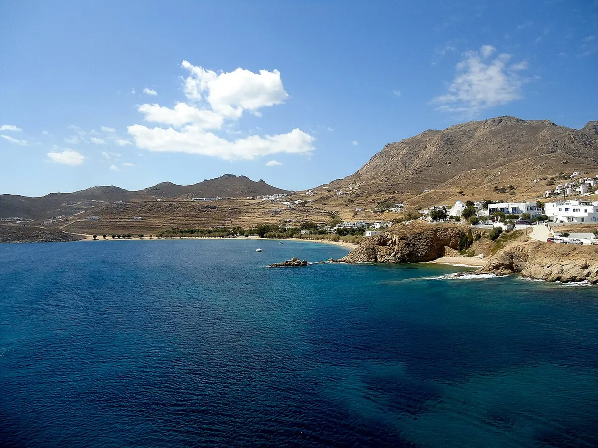 Livadakia Beach, Serifos, Livadakia, Livadi, Serifos - tamarisk-shaded bay a short walk from livadi port