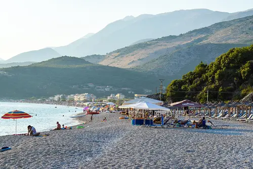 Livadhi Beach, Himare, Albanian Riviera, Albania