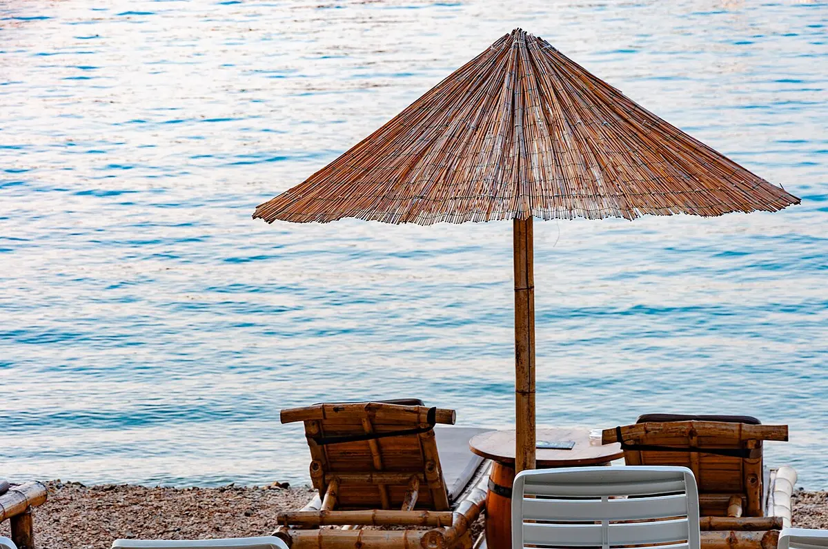 Lone Bay, Rovinj, Istria - pine-shaded pebble bay near rovinj