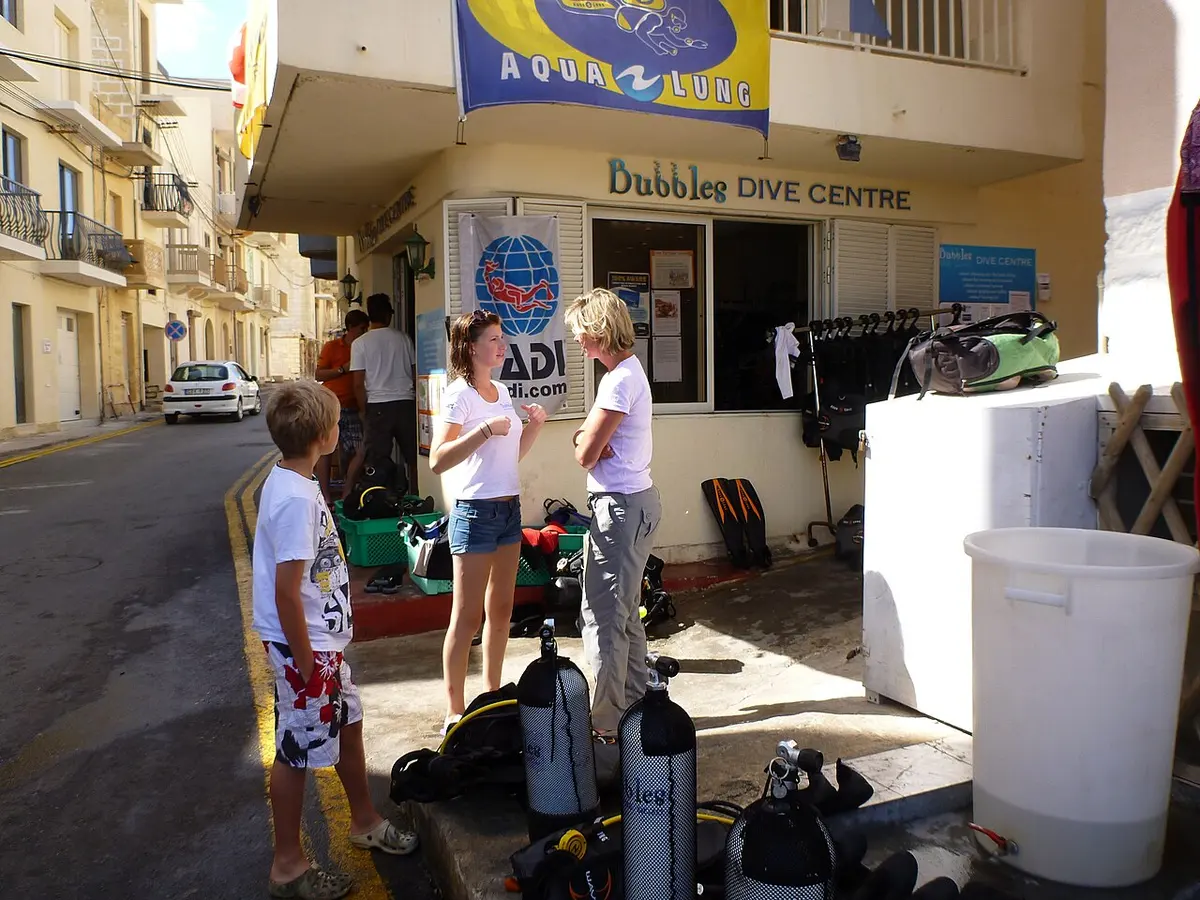 Marsalforn Bay, Gozo, Marsalforn, Gozo - small sandy bay with a promenade in a gozo fishing town