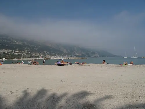 Plage des Sablettes, Menton