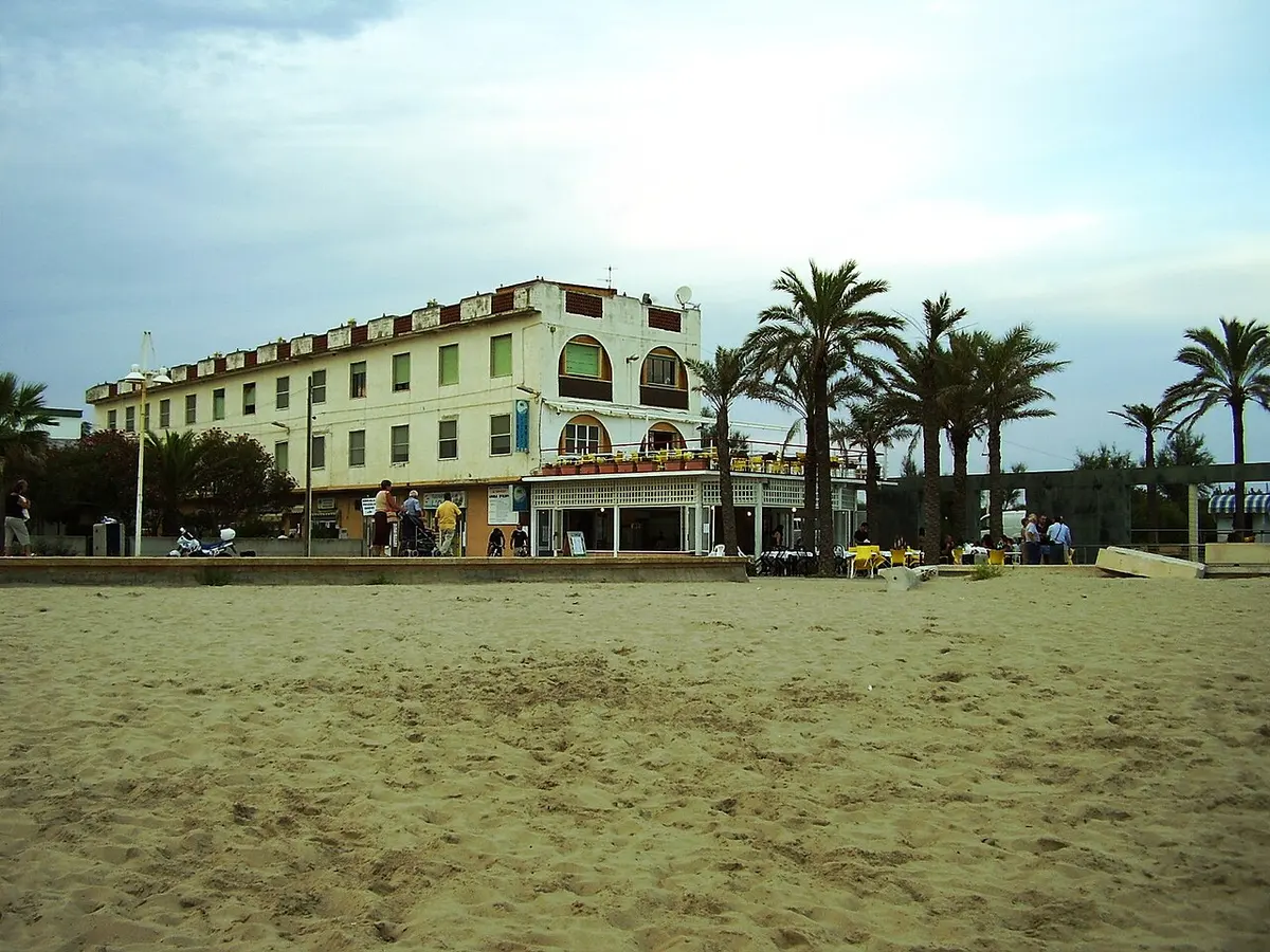 Metaponto Beach, Basilicata, Lido di Metaponto, Bernalda, Basilicata - long sandy beach on the ionian coast near ancient greek ruins