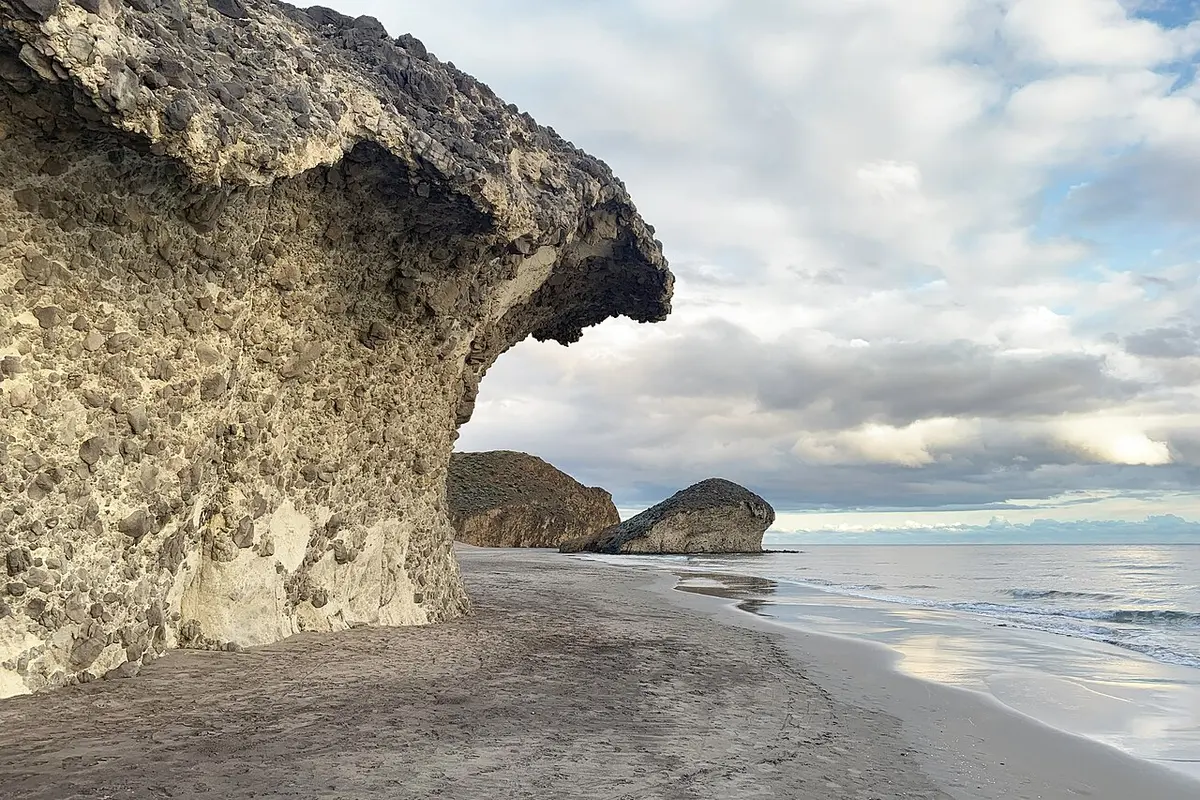 Playa de Monsul, Cabo de Gata, Almeria - volcanic dune beach in cabo de gata