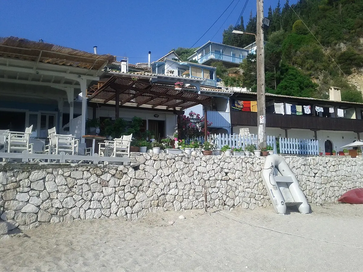 Agios Nikitas Beach, Lefkada, Agios Nikitas, Lefkada, Ionian Islands - pebble beach in a small fishing village on lefkada
