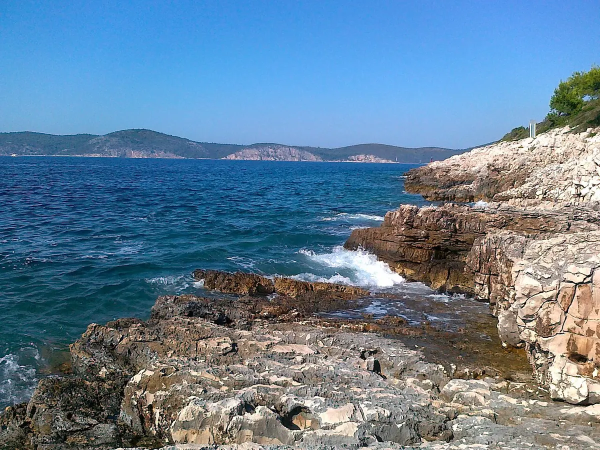 Palmizana Beach, Pakleni Islands, Palmizana, Sveti Klement, near Hvar - pine-shaded rock bay on the pakleni islands