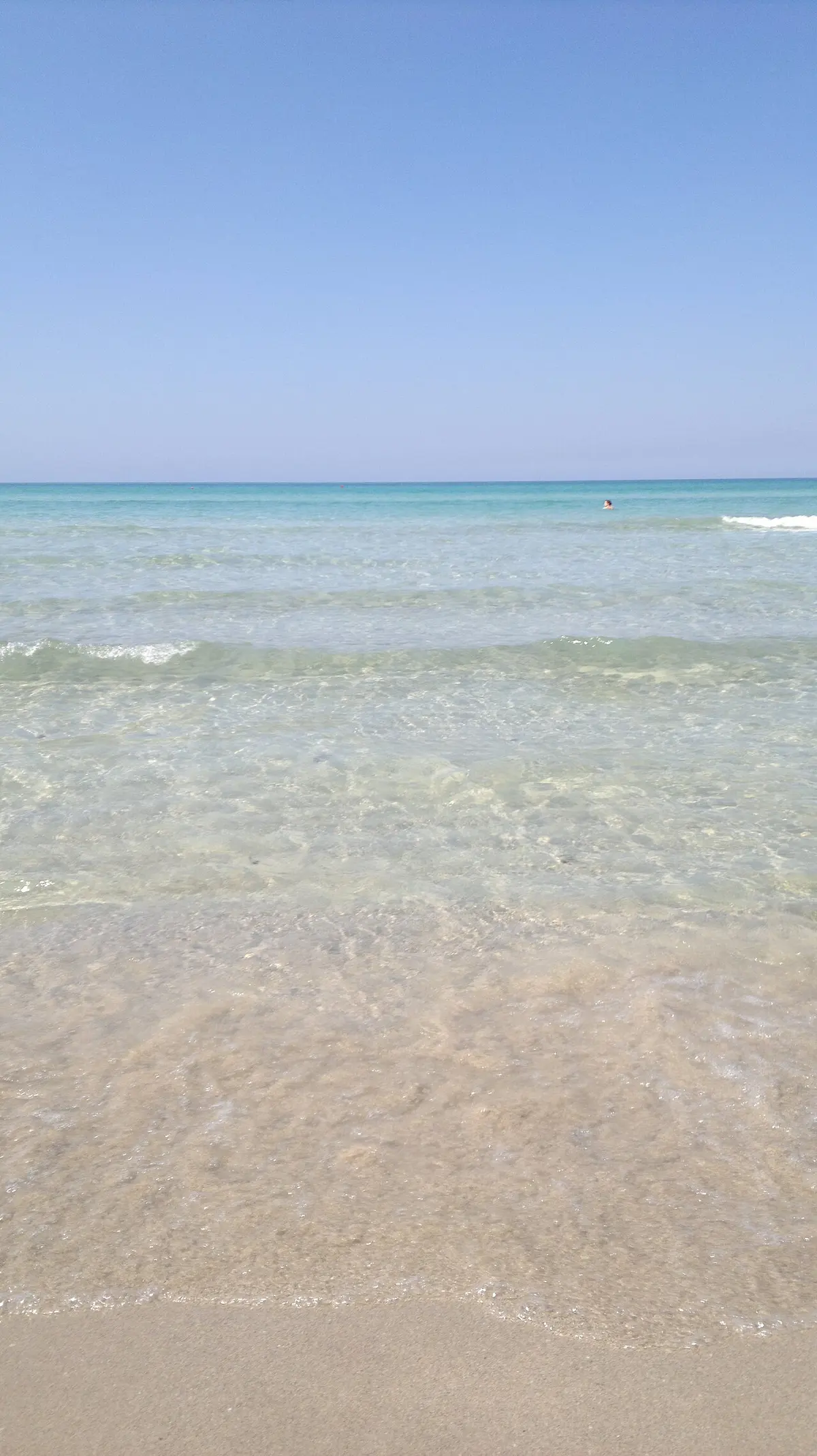 Pescoluse Beach, Salento, Pescoluse, Salve, Puglia - fine white sand and shallow water on the salento coast