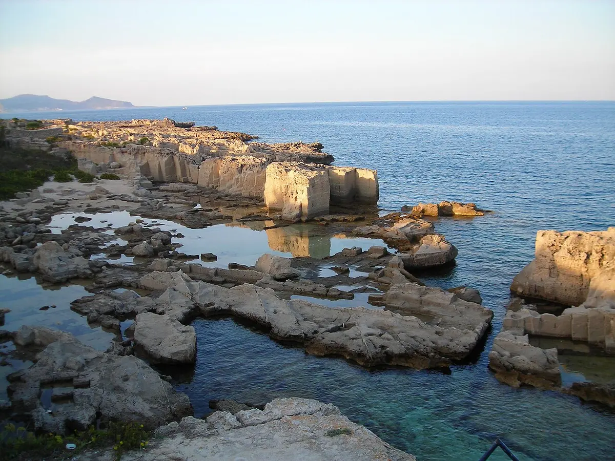 Cala Rossa, Favignana, Egadi Islands, Sicily - rocky cove with turquoise water on favignana