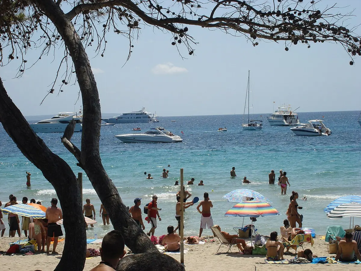Ses Salines, Sant Josep, Ibiza, Balearic Islands - sandy beach in a natural park with beach clubs