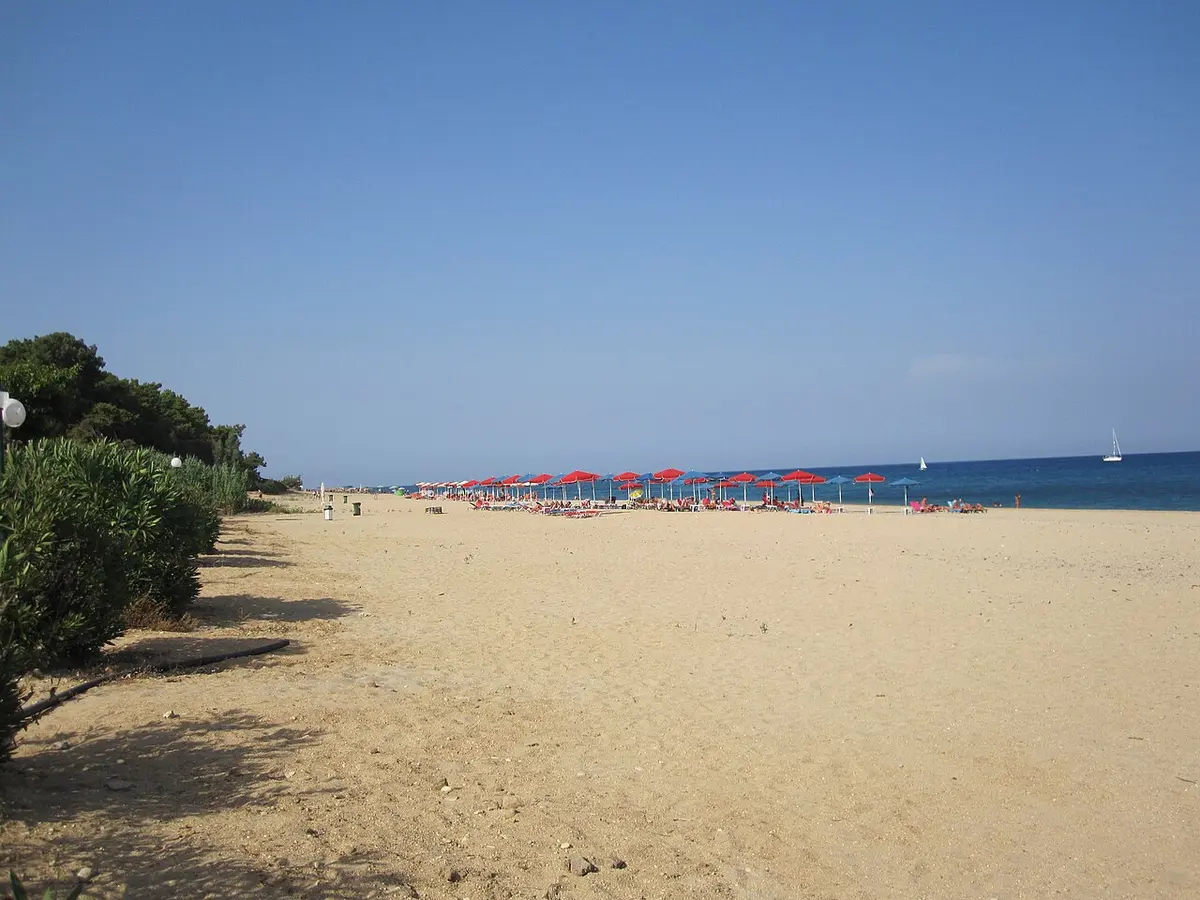 Skala Beach, Kefalonia, Skala, Kefalonia - long golden sand beach on the quiet south coast