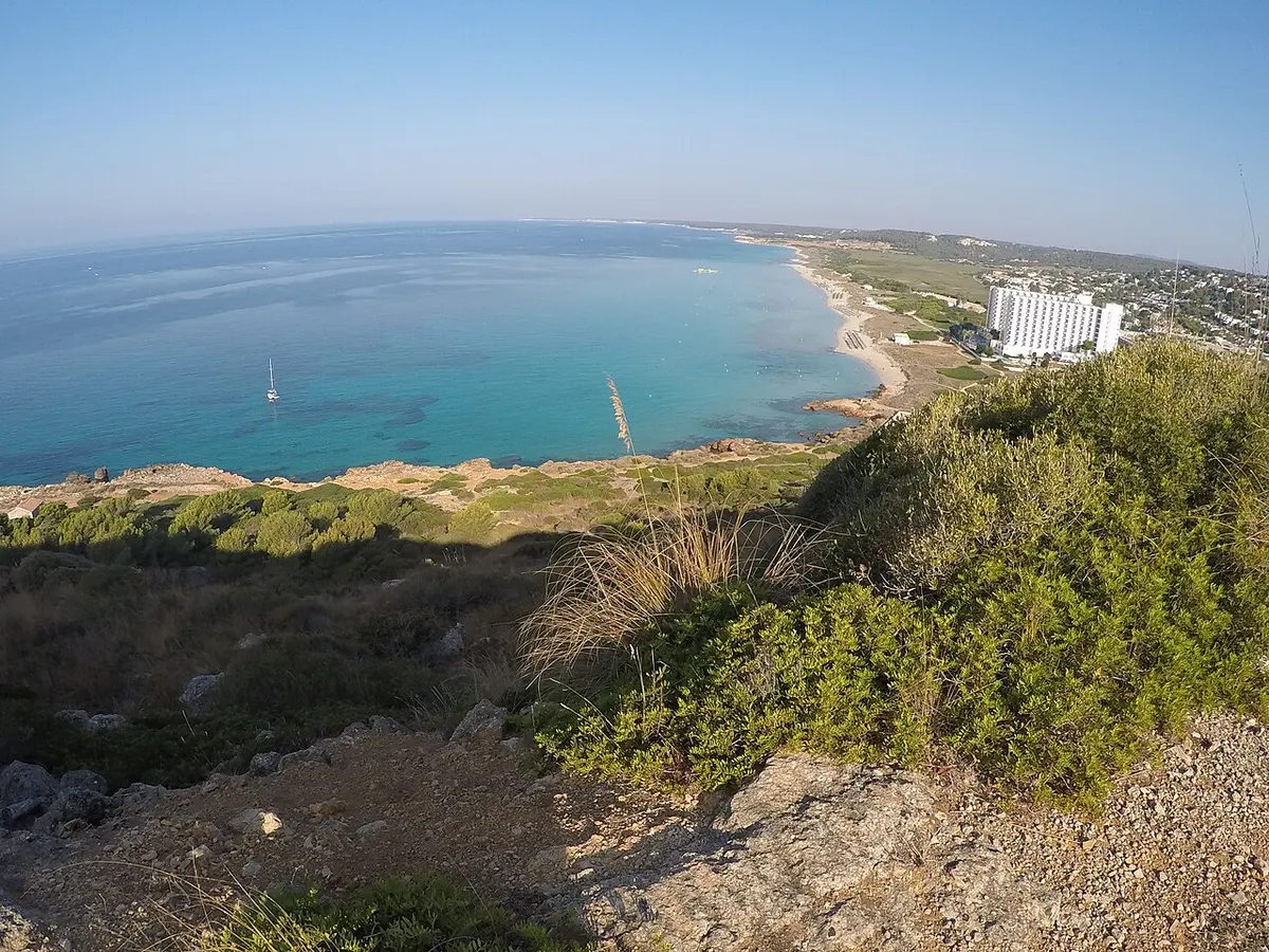 Son Bou Beach, Menorca, Son Bou, Alaior, Menorca - menorca longest beach, a wide sandy strand backed by dunes
