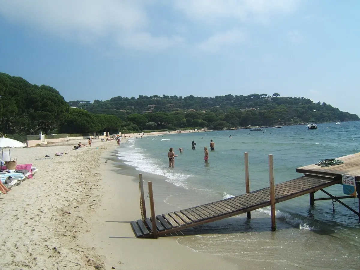 Plage de Tahiti, Ramatuelle, Var, Provence - northern end of pampelonne bay