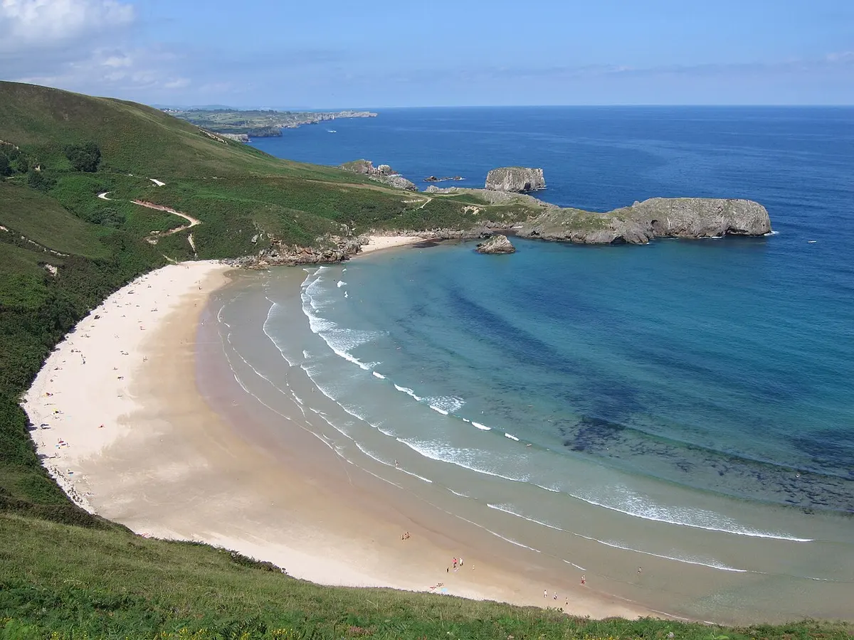 Playa de Torimbia, Llanes, Asturias - wild cove with golden sand in asturias