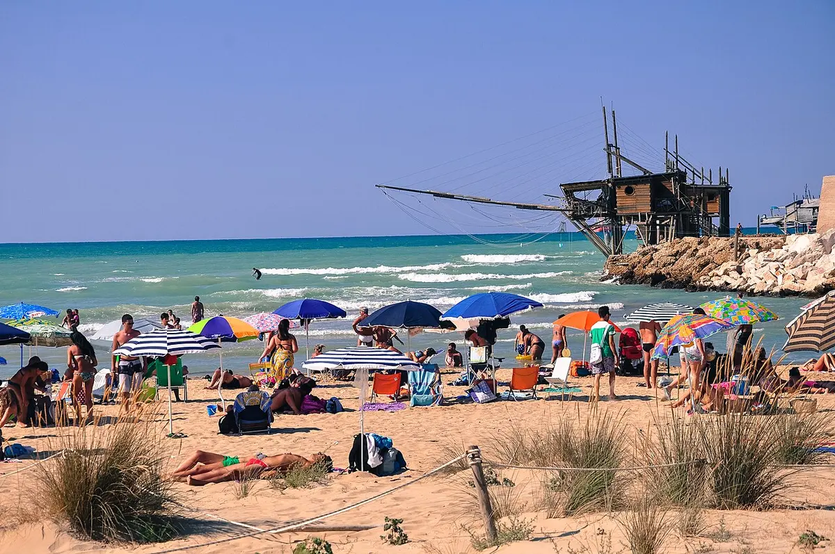 Spiaggia di Punta Aderci, Vasto, Vasto, Abruzzo - wild sand and pebble coast in a nature reserve