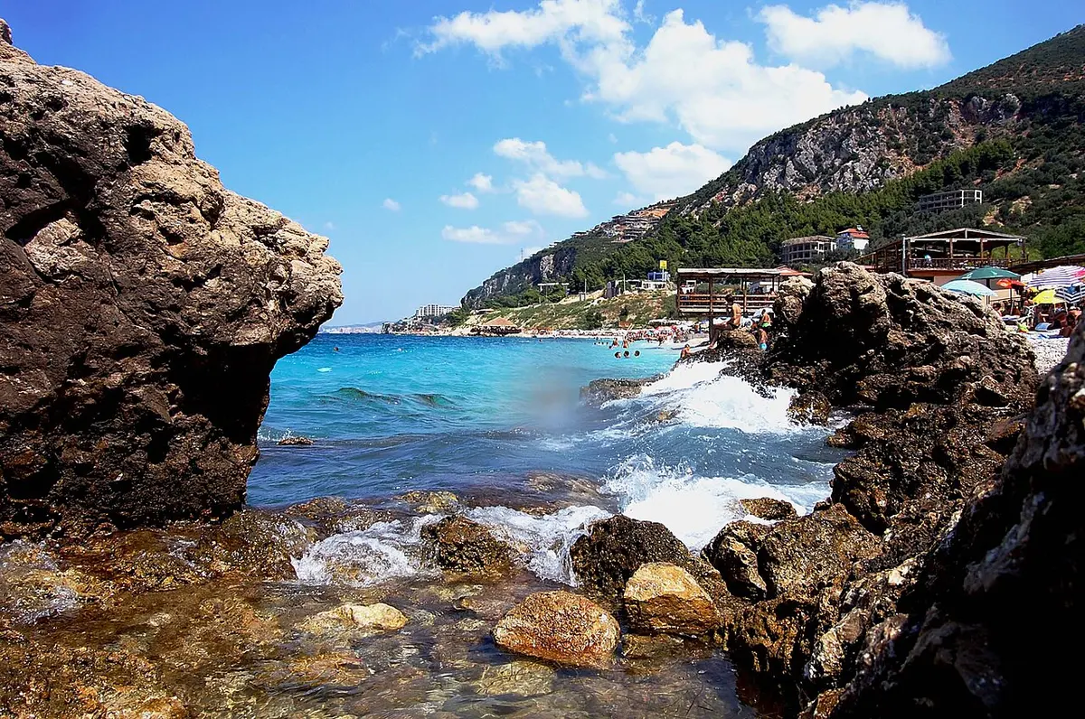 Jonufer Beach, Vlora, Albanian Riviera - quiet ionian shore north of vlora