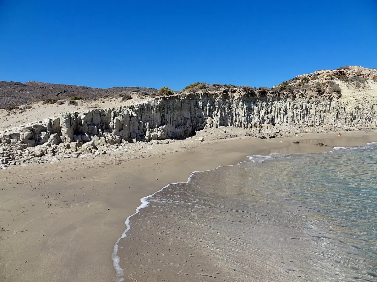Xerokambos Beach, Crete, Xerokambos, Sitia, Lasithi, Crete - remote sandy bay with turquoise water in eastern crete